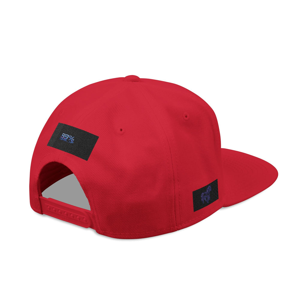 Neon Grid Snapback — Cyberpunk Embroidered Street Cap
