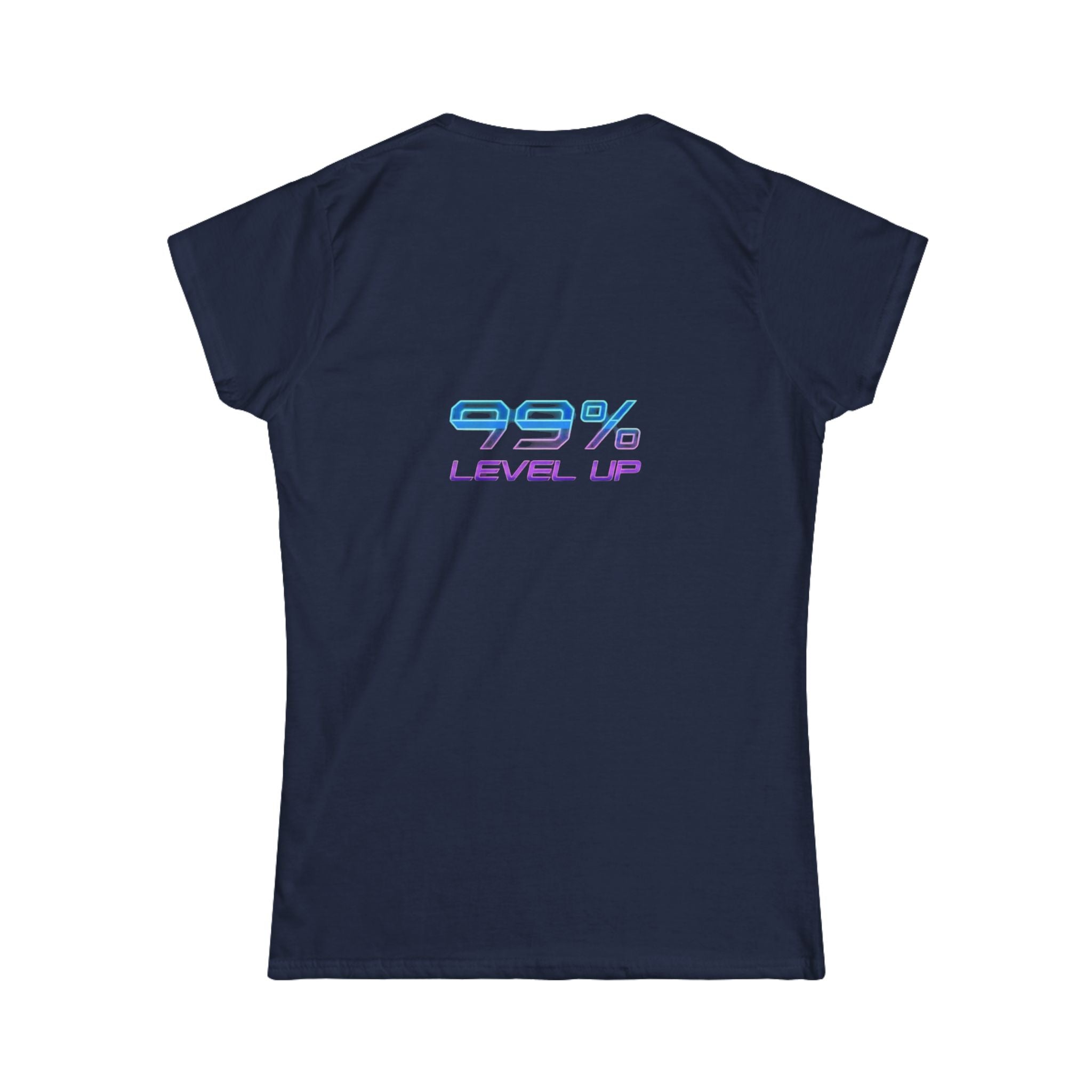 Ski Cat Graphic Tee — 'Level Up' Retro Gaming Skiing Women's T‑Shirt
