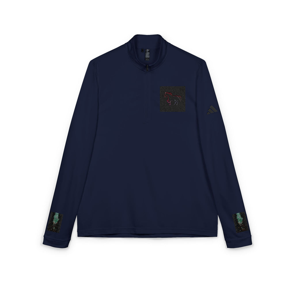 adidas® Quarter-Zip Pullover — Neon Cyber Performance Layer (Embroidery)