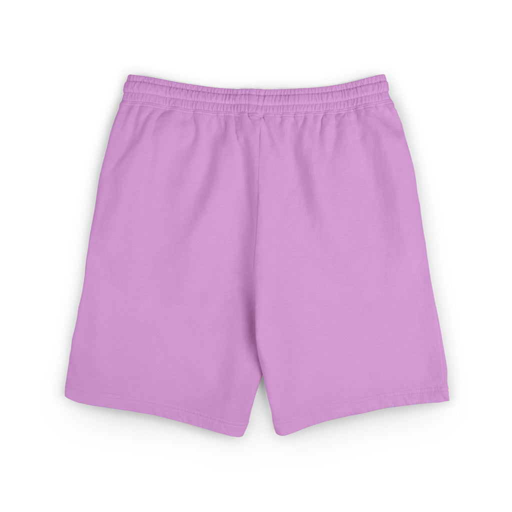 Ski Racer Fleece Sweat Shorts — Retro Neon Skiing Graphic