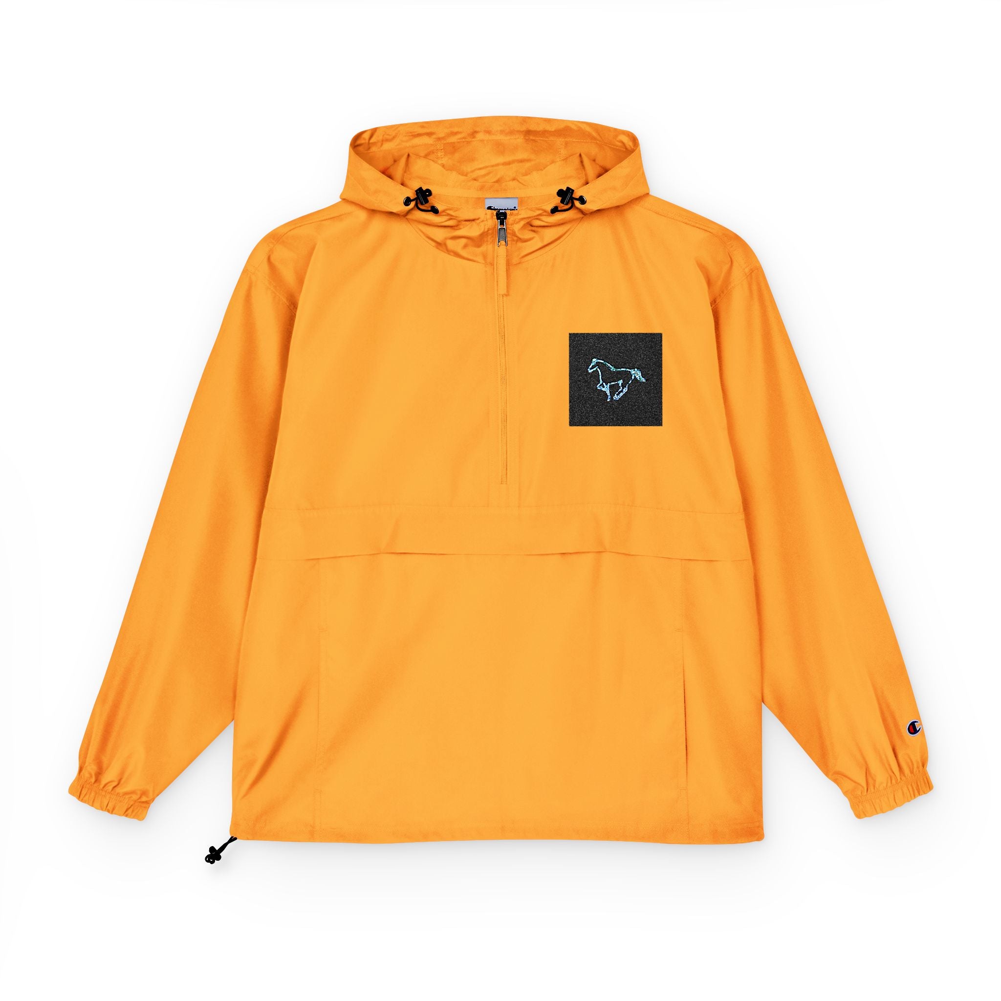 Champion Packable Anorak Jacket — Neon Cyberpunk Unisex Windbreaker
