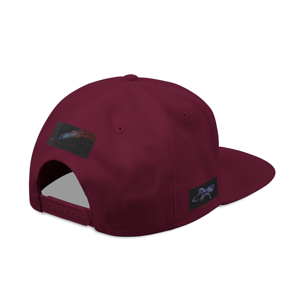 Galaxy Embroidered Snapback Hat — Space Nebula Neon Cyber Cap