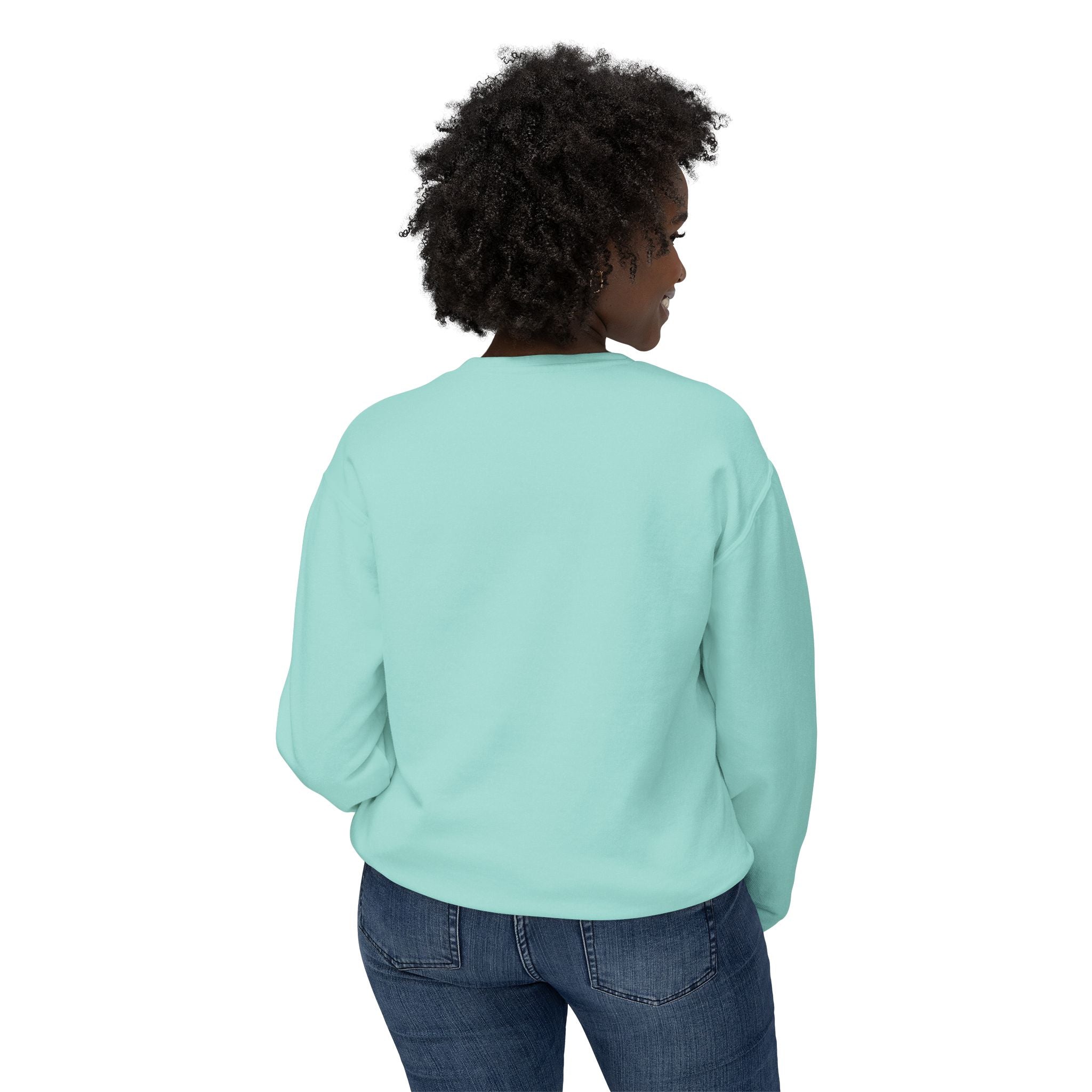 Vintage Green Muscle Car Crewneck Sweatshirt — "Mind Game" Patch & QR Design