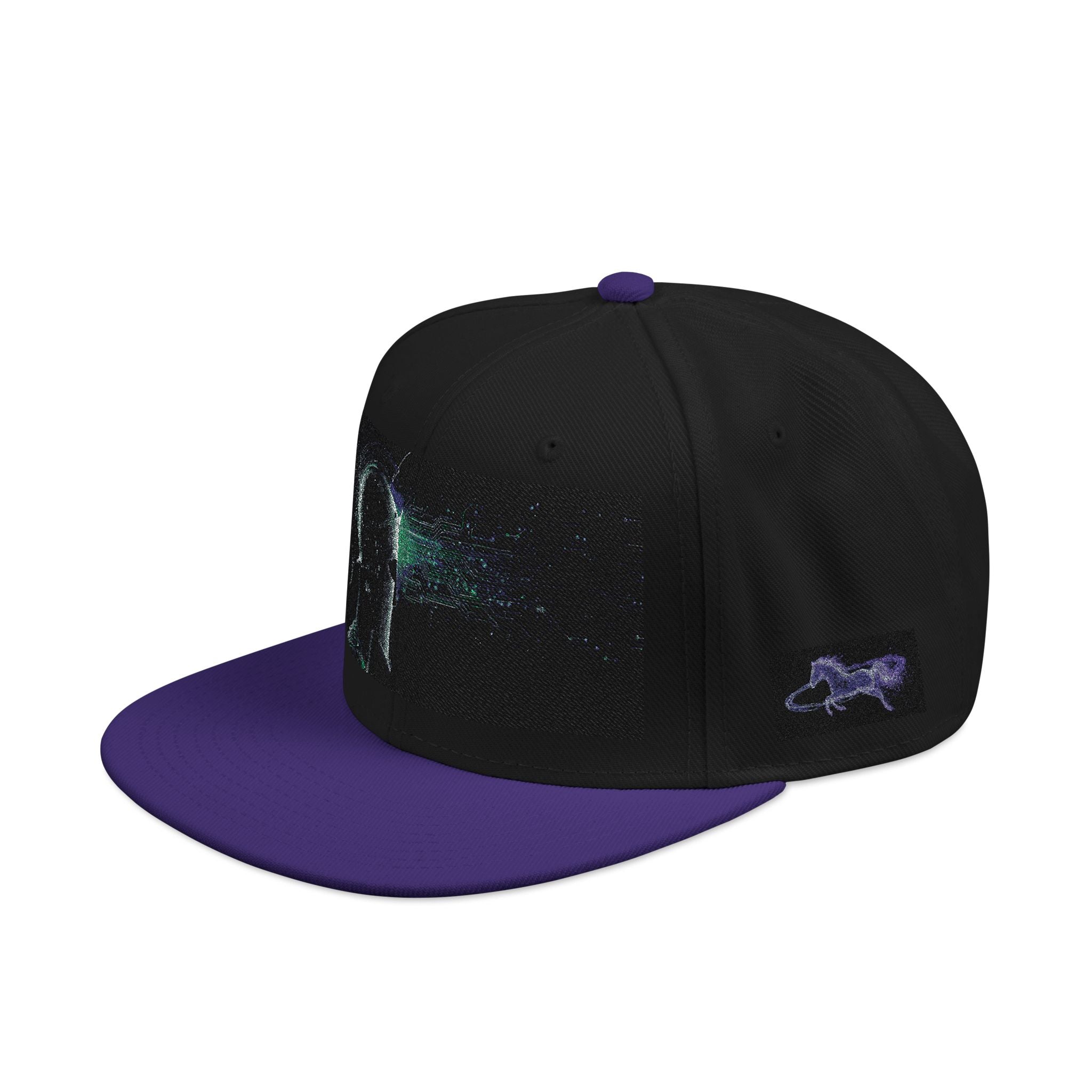 Galaxy Embroidered Snapback Hat — Space Nebula Neon Cyber Cap