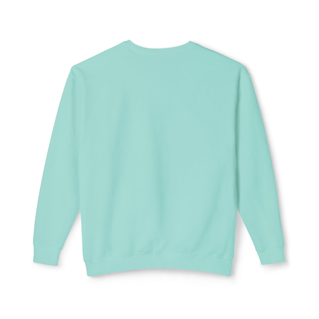 Vintage Green Muscle Car Crewneck Sweatshirt — "Mind Game" Patch & QR Design