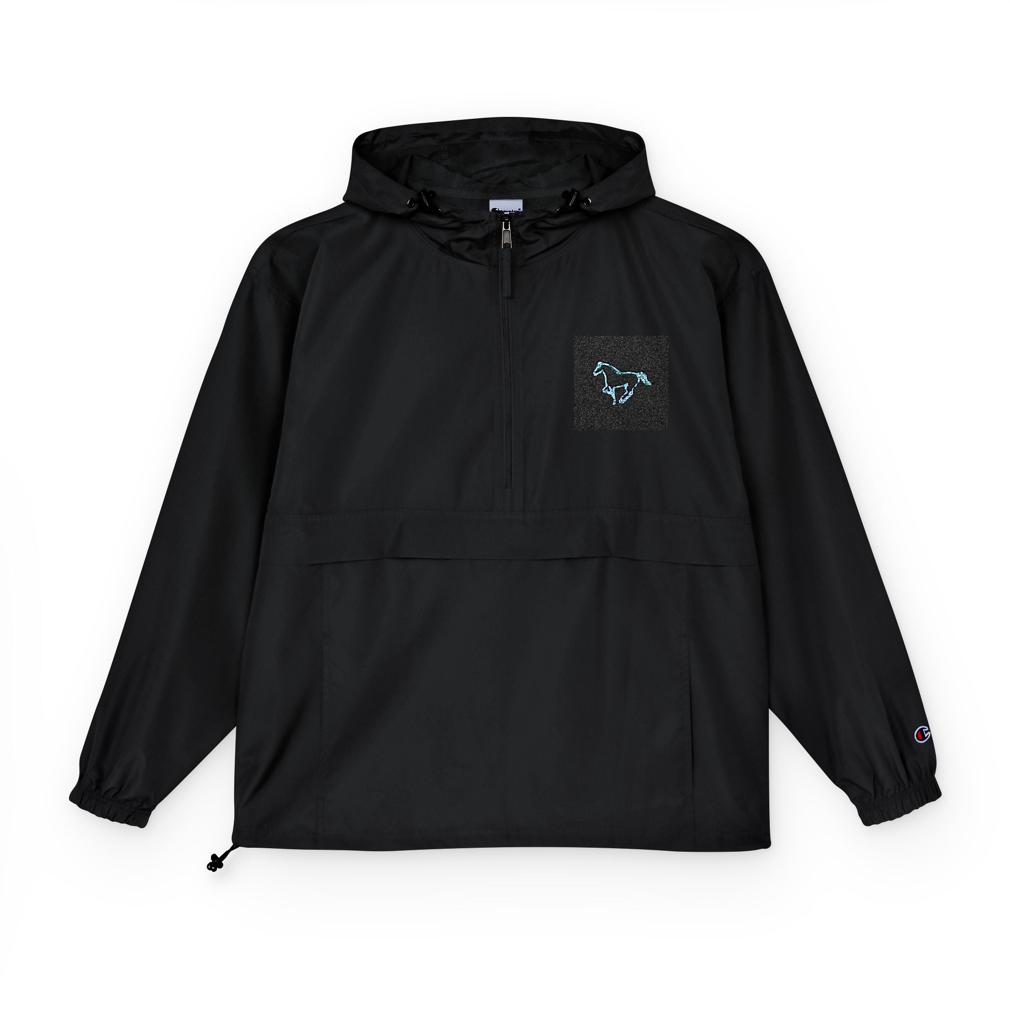 Champion Packable Anorak Jacket — Neon Cyberpunk Unisex Windbreaker