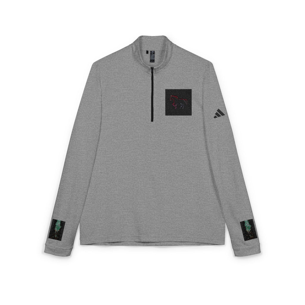 adidas® Quarter-Zip Pullover — Neon Cyber Performance Layer (Embroidery)