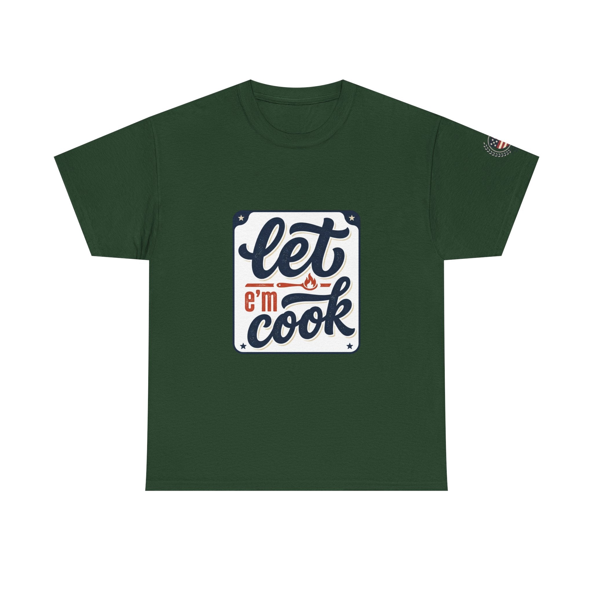 Let 'Em Cook T-Shirt – Vintage 'Since 1776' Graphic Tee for Patriotic Cooks