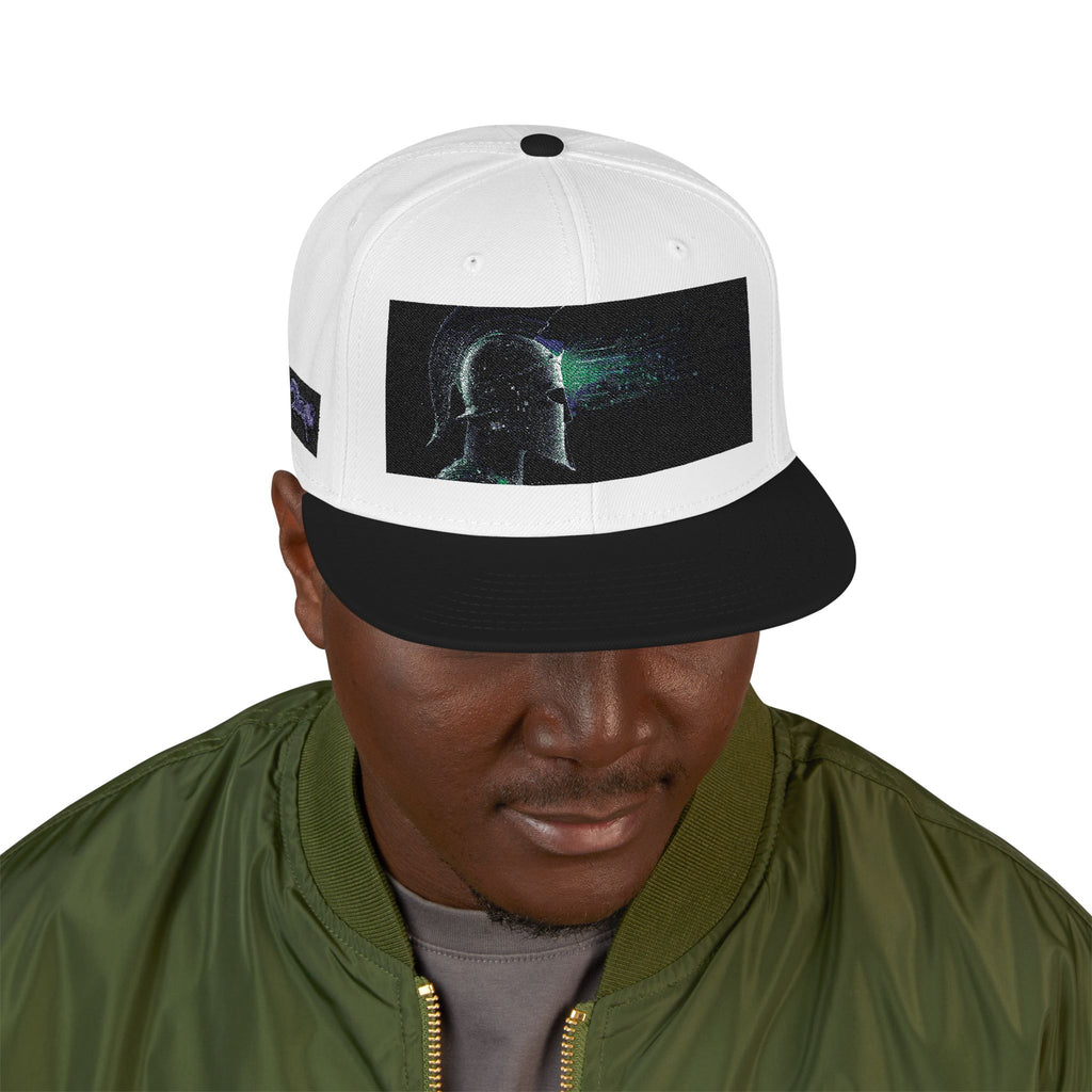 Galaxy Embroidered Snapback Hat — Space Nebula Neon Cyber Cap