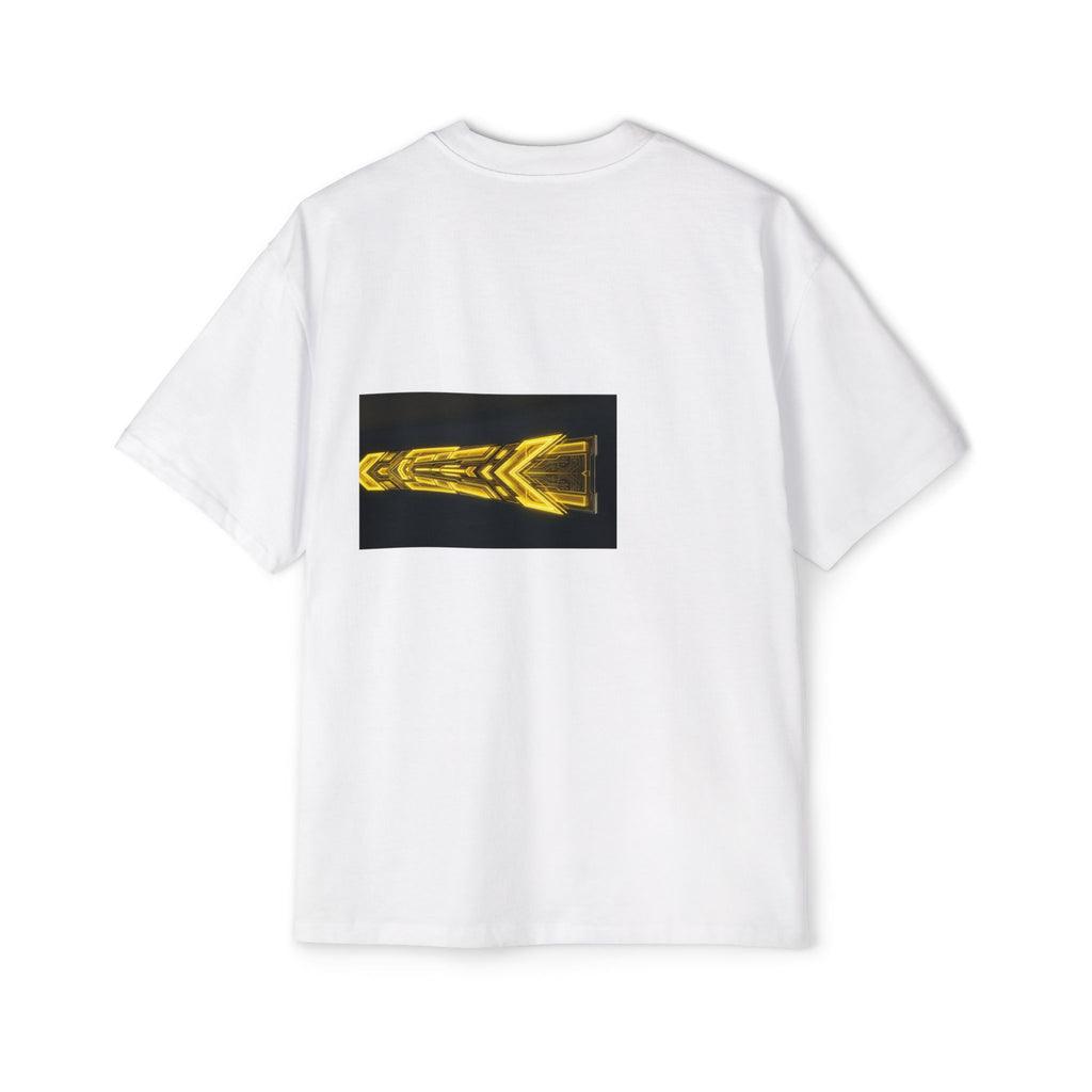 Glitch Override Tee — Futuristic Cyber Graphic Oversized T-Shirt