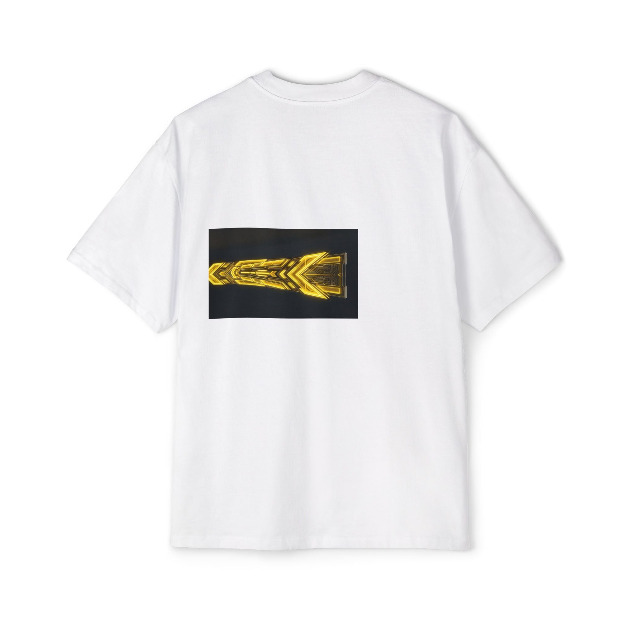 Glitch Override Tee — Futuristic Cyber Graphic Oversized T-Shirt