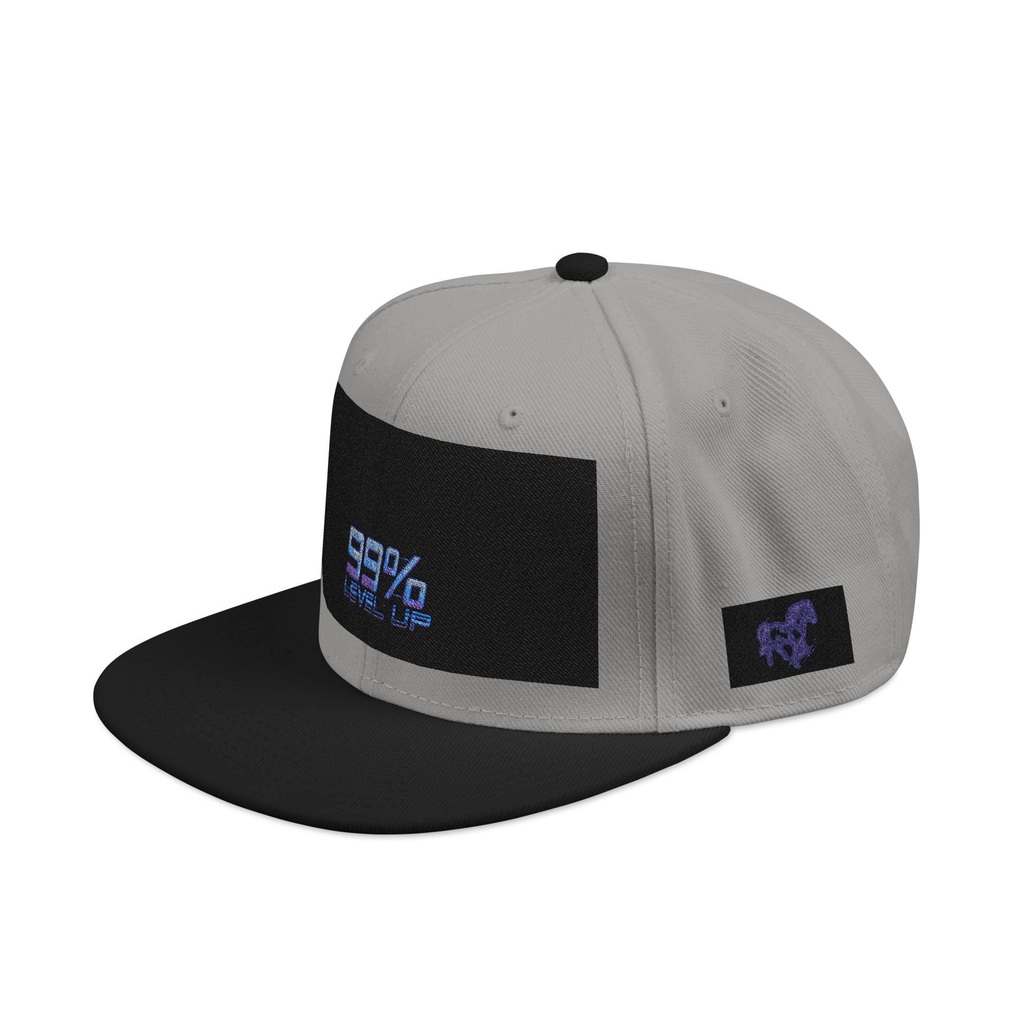Neon Grid Snapback — Cyberpunk Embroidered Street Cap