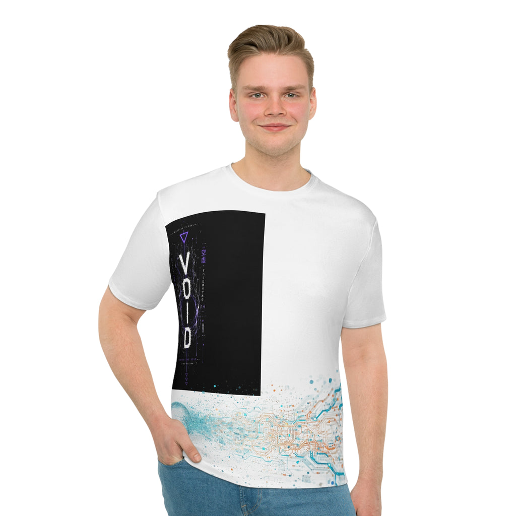 Data Breach Graphic Tee — Neon Cyberpunk QR Design
