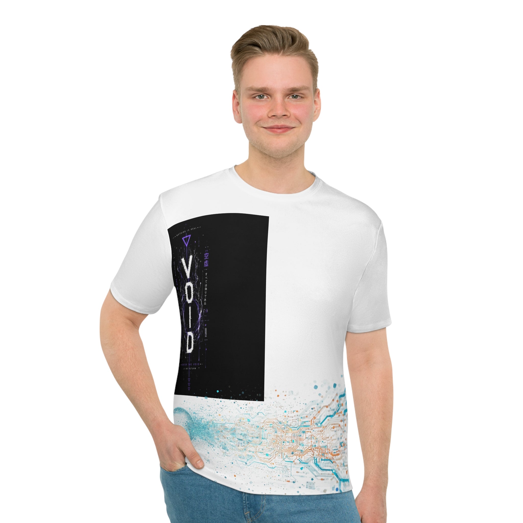 Data Breach Graphic Tee — Neon Cyberpunk QR Design