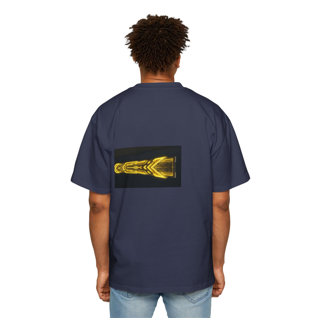 Glitch Override Tee — Futuristic Cyber Graphic Oversized T-Shirt