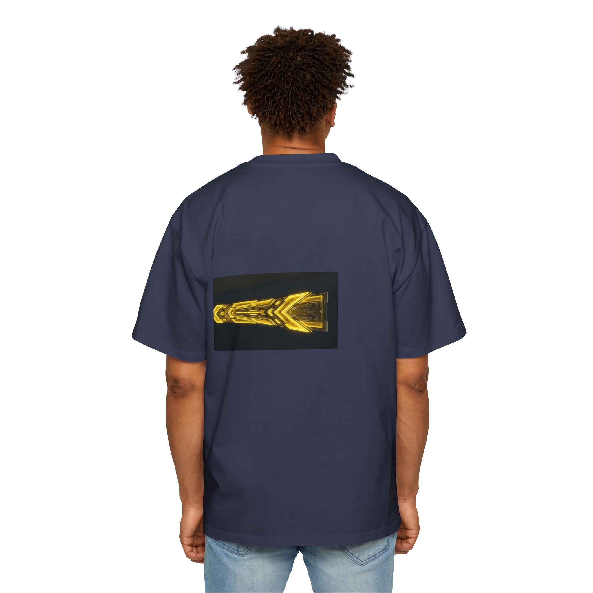 Glitch Override Tee — Futuristic Cyber Graphic Oversized T-Shirt