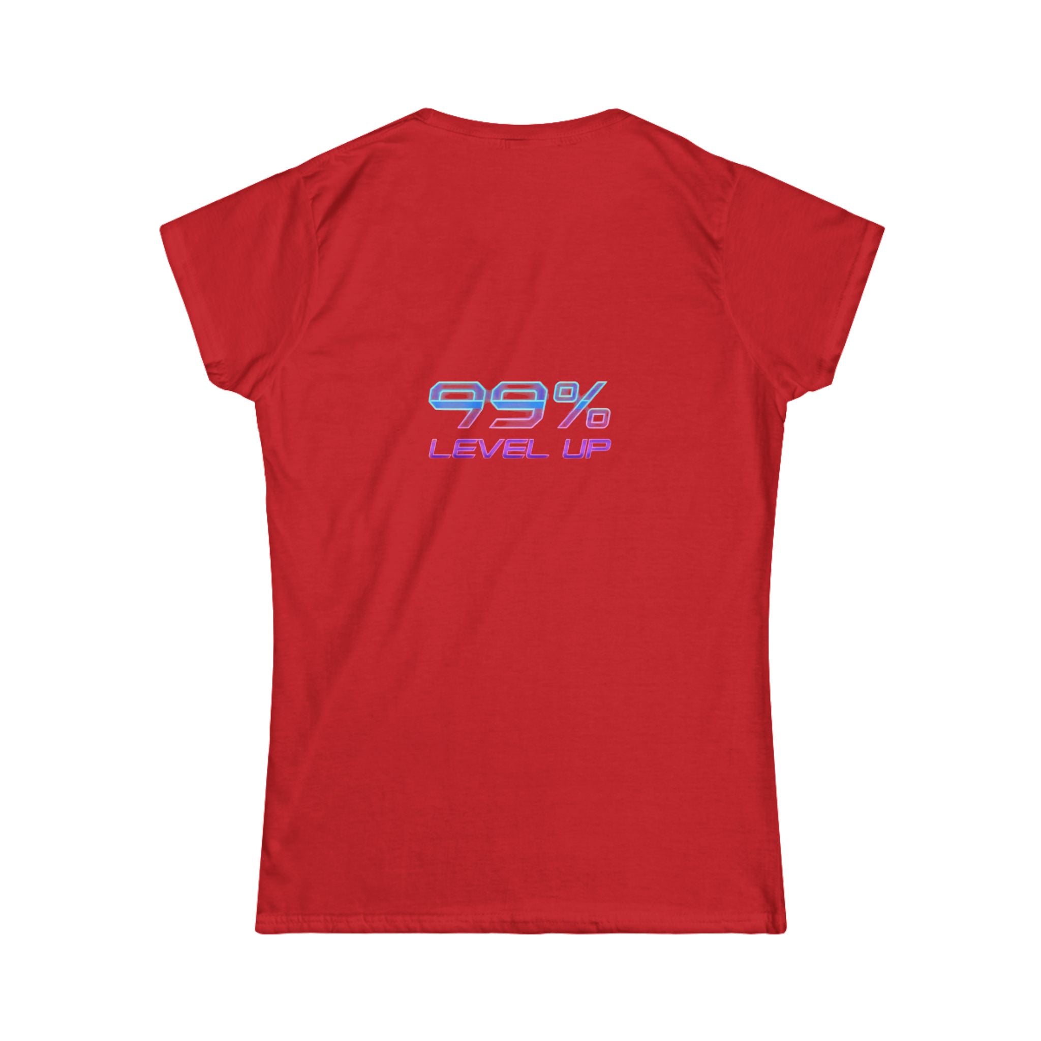 Ski Cat Graphic Tee — 'Level Up' Retro Gaming Skiing Women's T‑Shirt