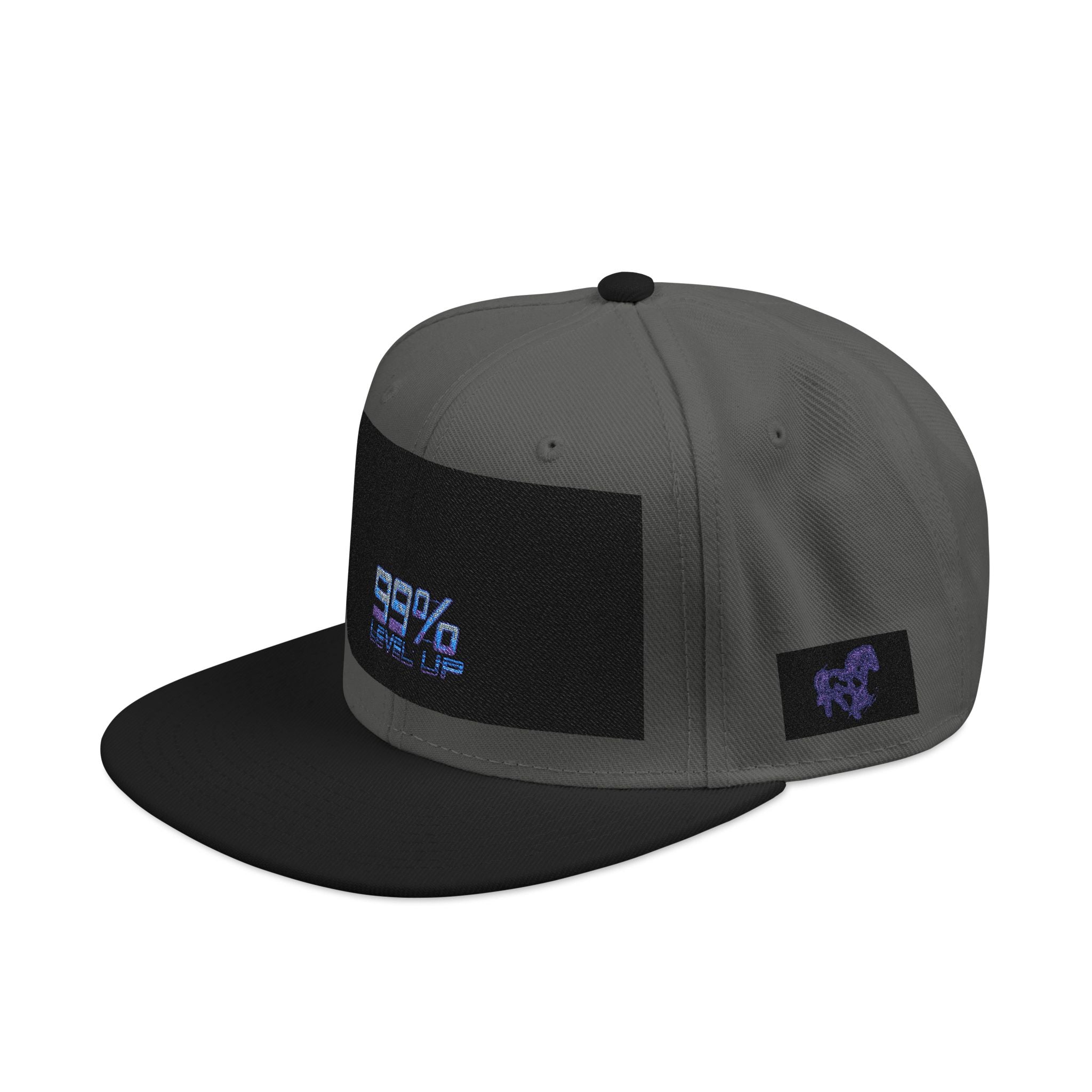 Neon Grid Snapback — Cyberpunk Embroidered Street Cap