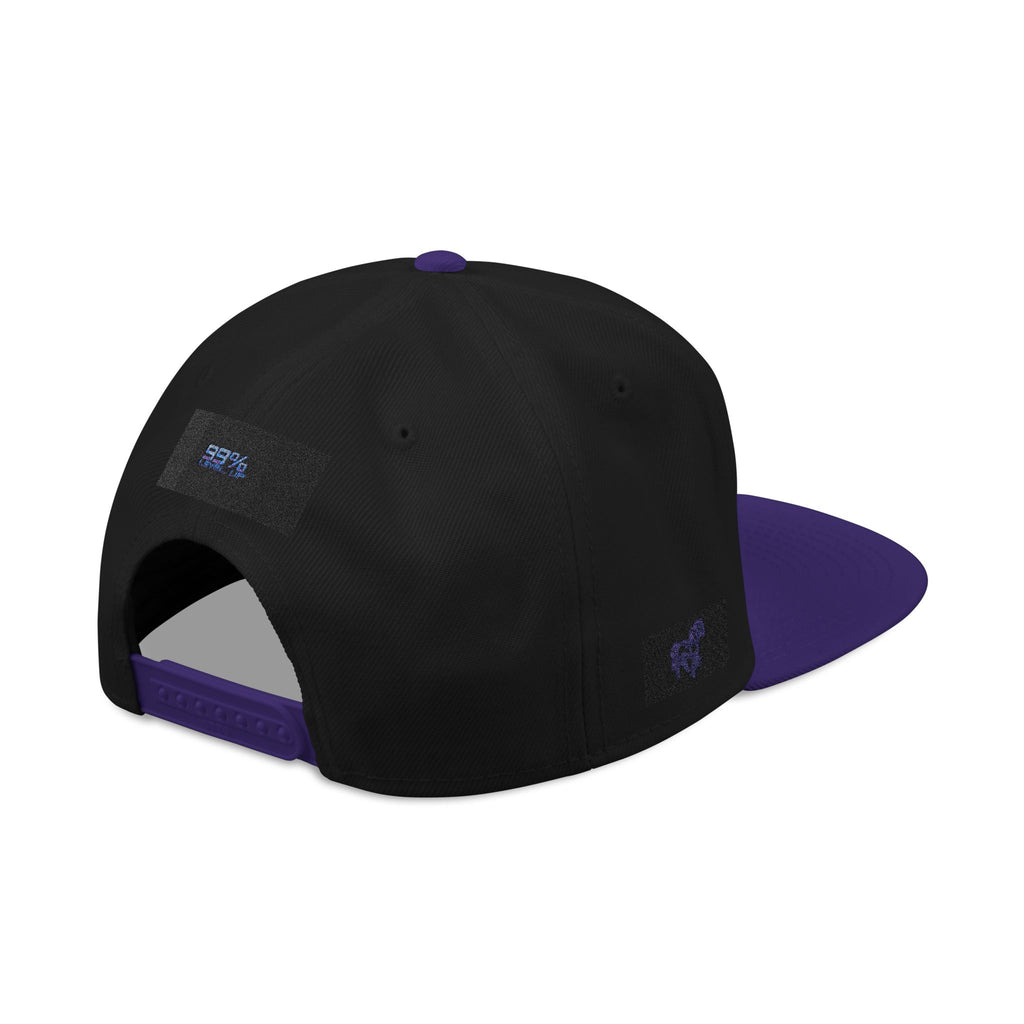 Neon Grid Snapback — Cyberpunk Embroidered Street Cap