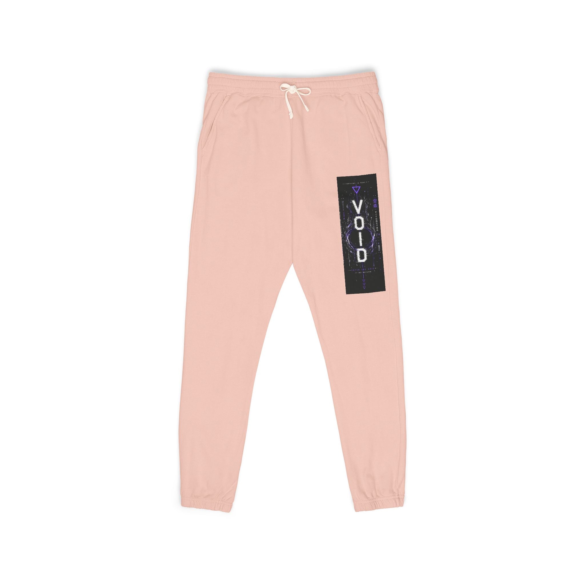 Void Graphic Sweatpants – Relaxed Garment-Dyed Fleece Joggers