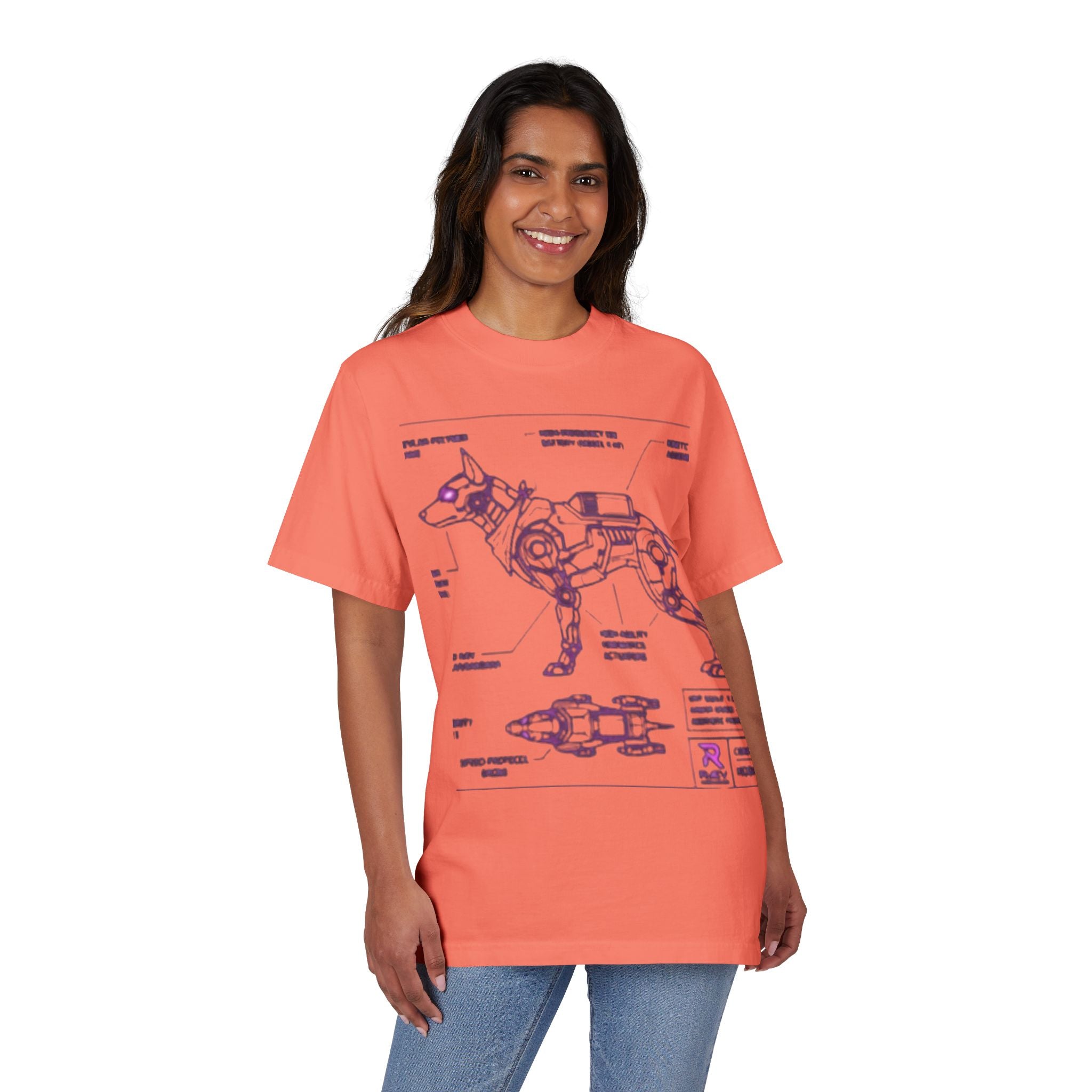 Cybernetic K9 Blueprint T-Shirt