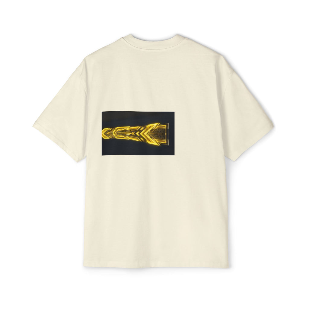 Glitch Override Tee — Futuristic Cyber Graphic Oversized T-Shirt