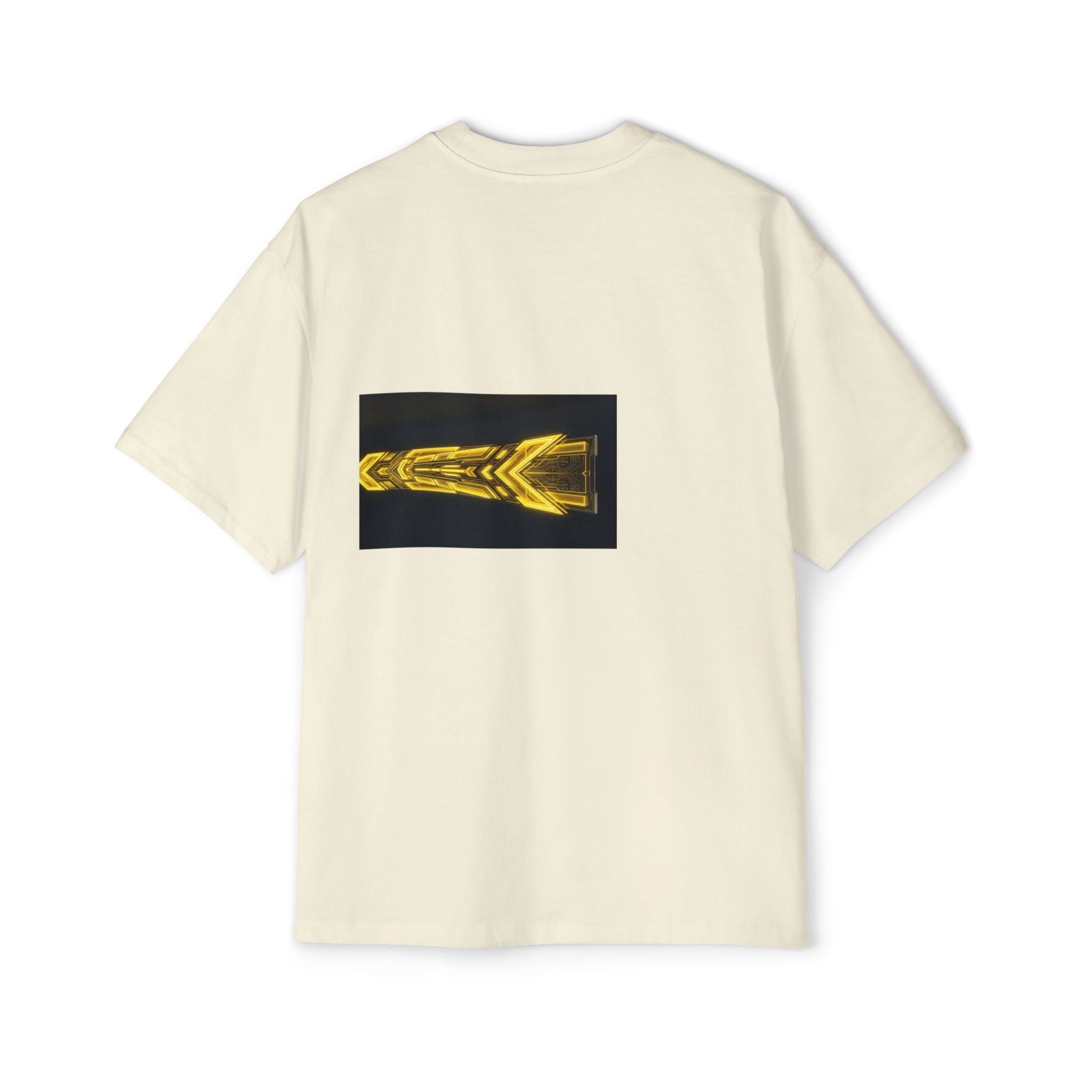 Glitch Override Tee — Futuristic Cyber Graphic Oversized T-Shirt