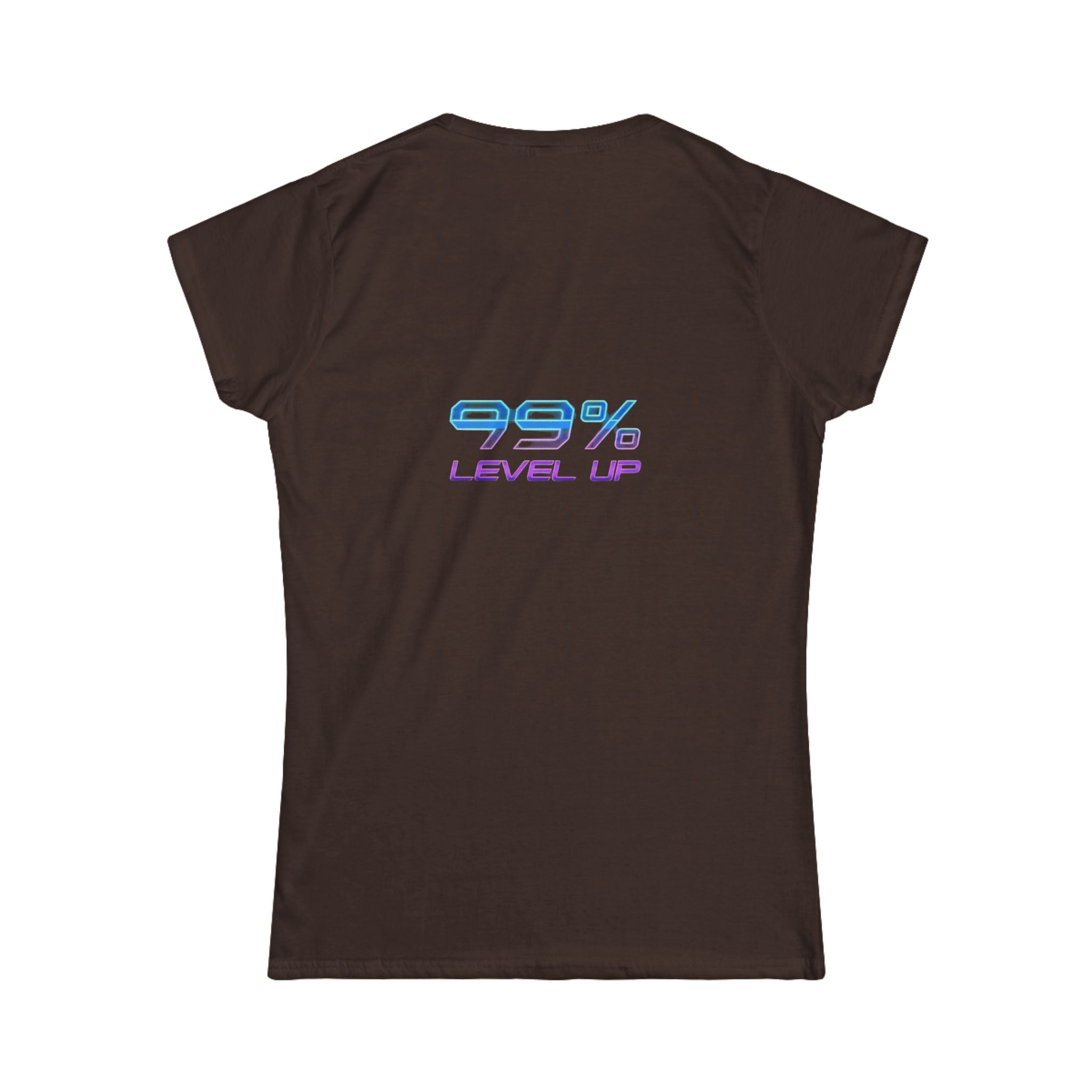 Ski Cat Graphic Tee — 'Level Up' Retro Gaming Skiing Women's T‑Shirt