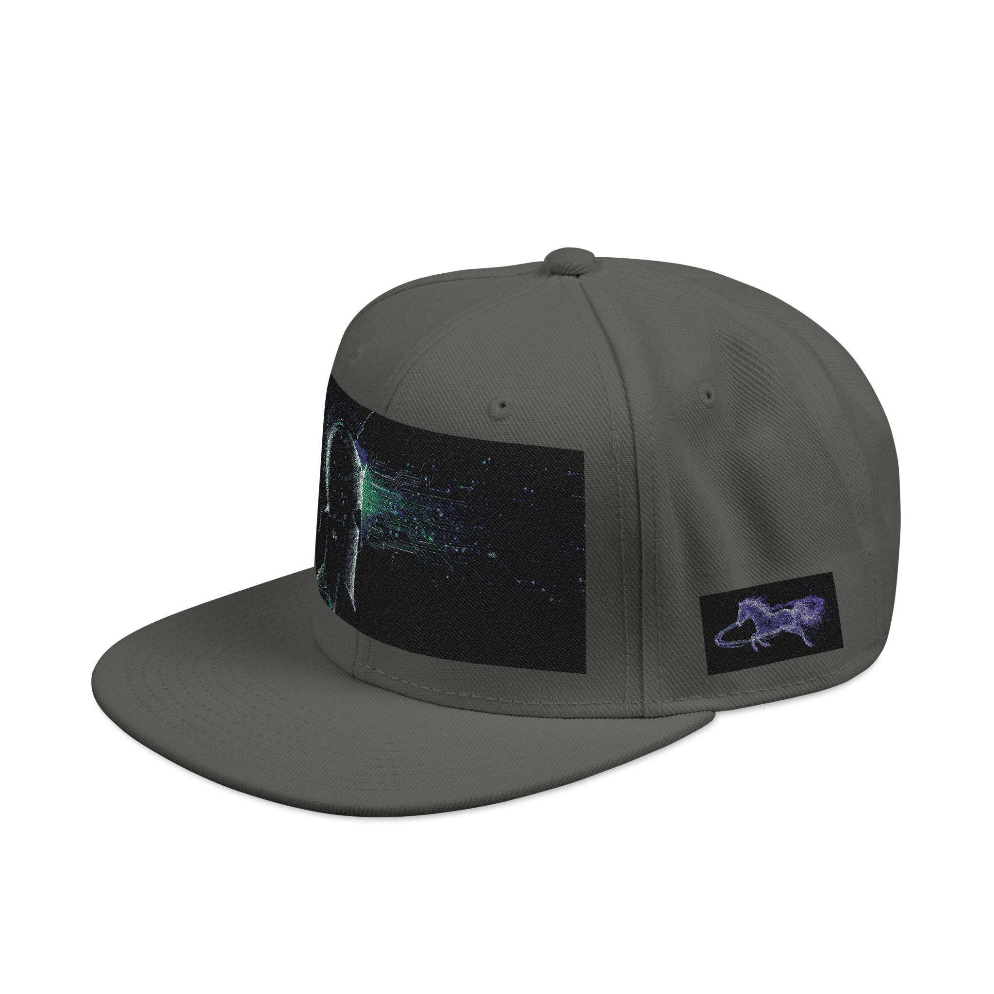 Galaxy Embroidered Snapback Hat — Space Nebula Neon Cyber Cap