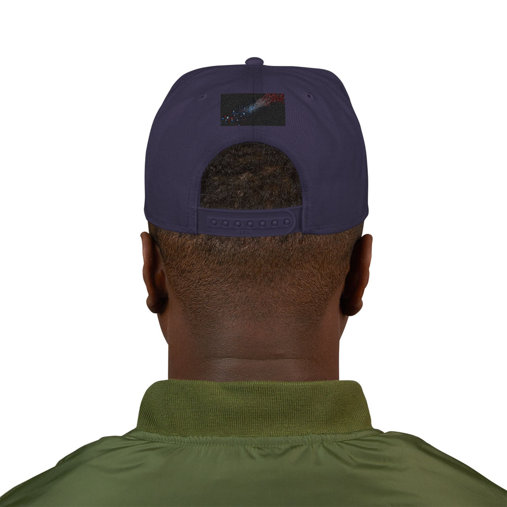 Galaxy Embroidered Snapback Hat — Space Nebula Neon Cyber Cap