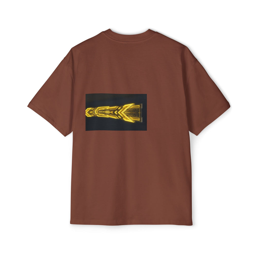 Glitch Override Tee — Futuristic Cyber Graphic Oversized T-Shirt