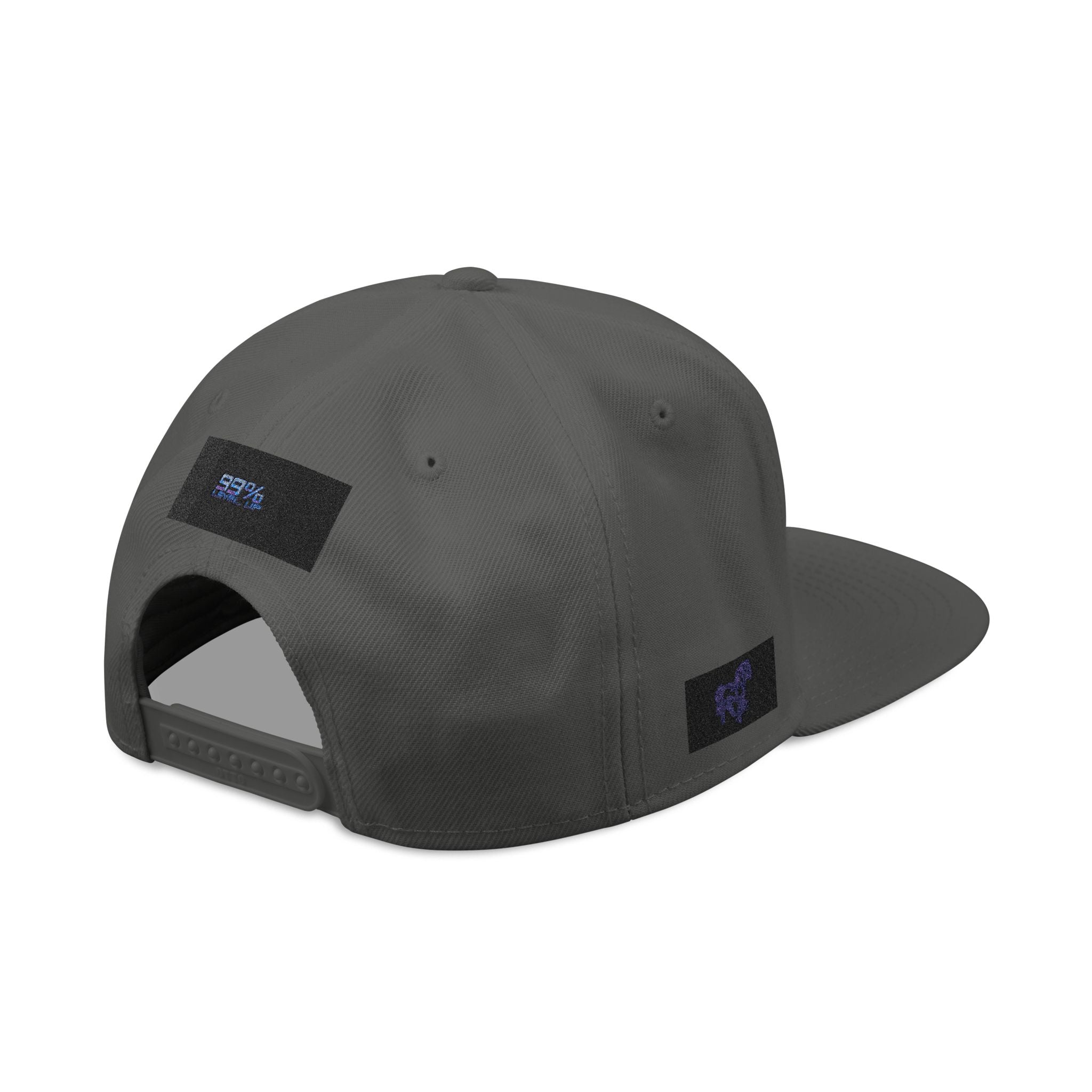 Neon Grid Snapback — Cyberpunk Embroidered Street Cap