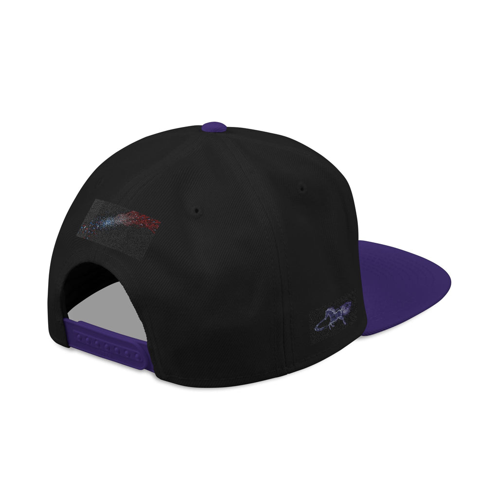 Galaxy Embroidered Snapback Hat — Space Nebula Neon Cyber Cap