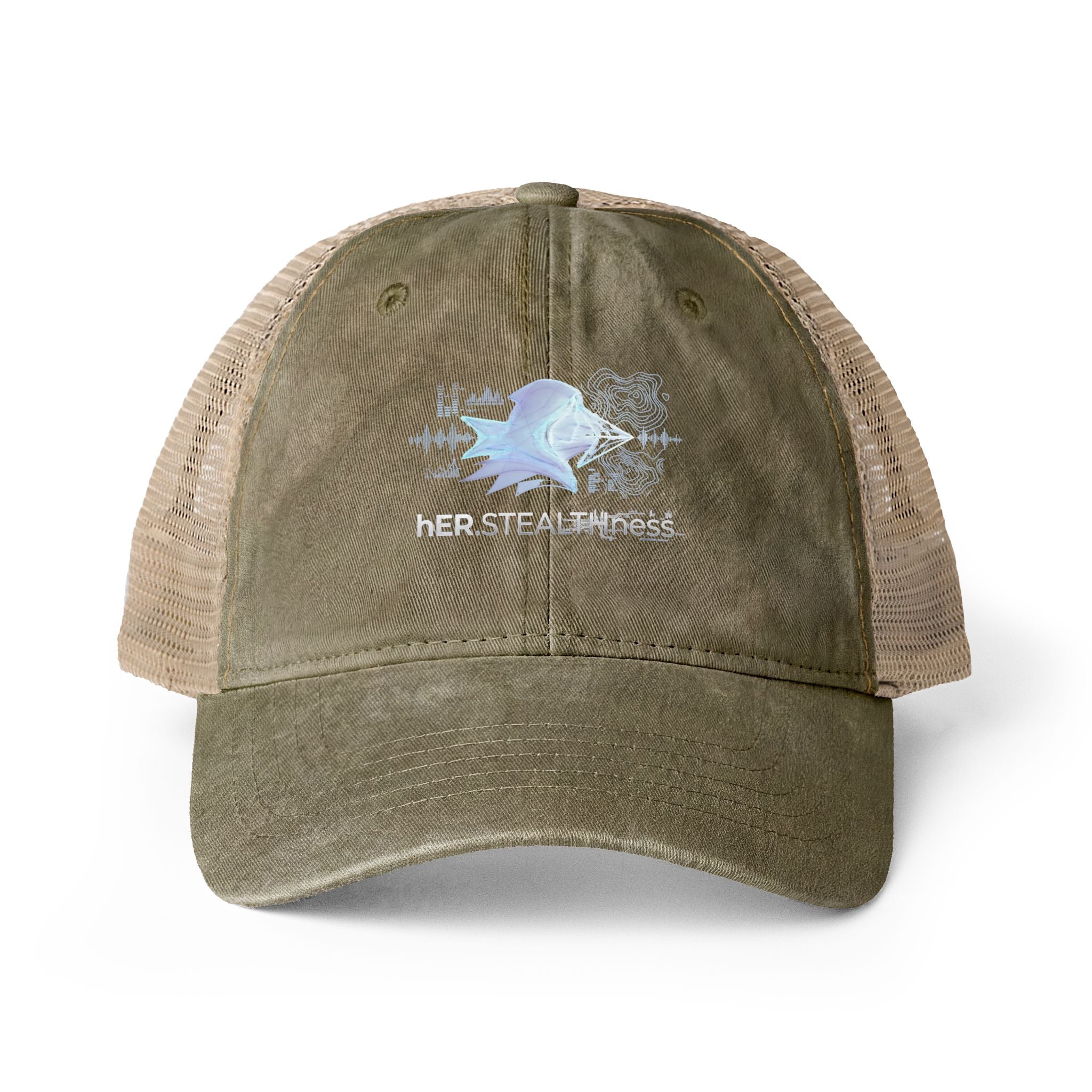 Women's Washed Mesh-Back Cap