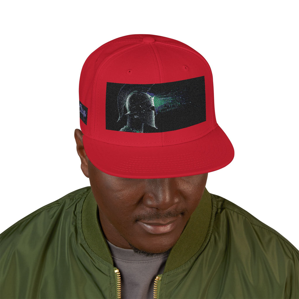 Galaxy Embroidered Snapback Hat — Space Nebula Neon Cyber Cap