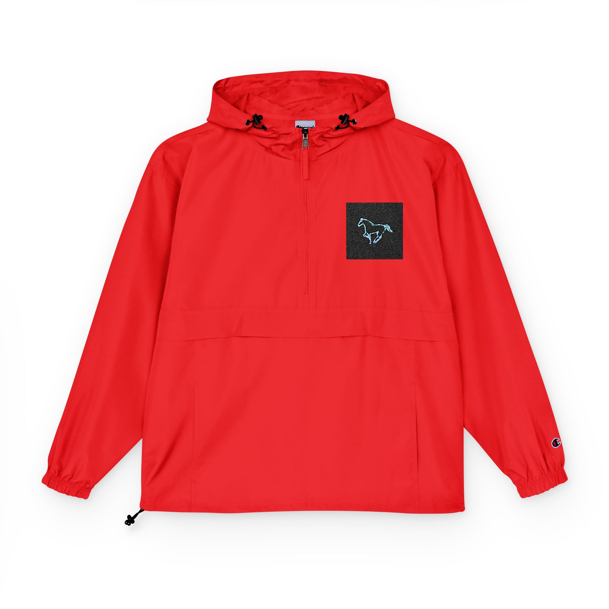 Champion Packable Anorak Jacket — Neon Cyberpunk Unisex Windbreaker