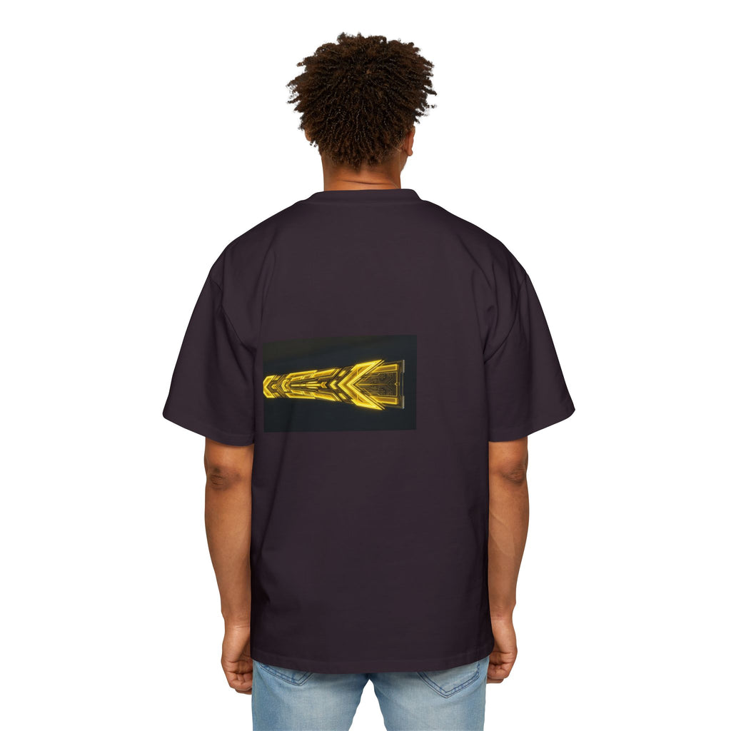 Glitch Override Tee — Futuristic Cyber Graphic Oversized T-Shirt