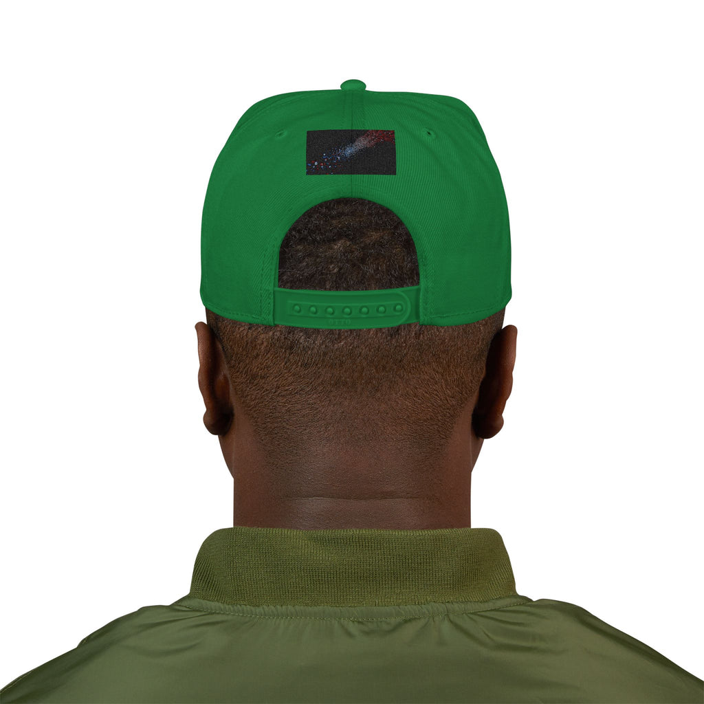 Galaxy Embroidered Snapback Hat — Space Nebula Neon Cyber Cap