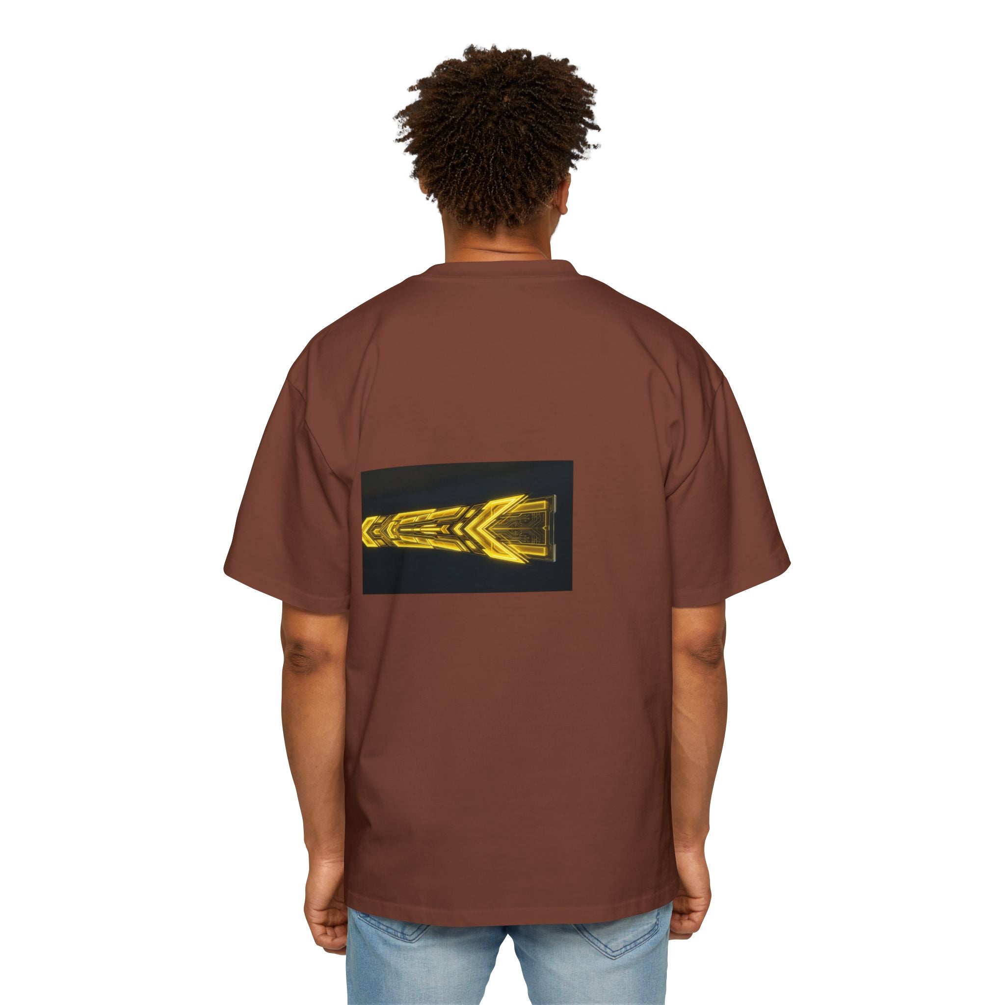 Glitch Override Tee — Futuristic Cyber Graphic Oversized T-Shirt