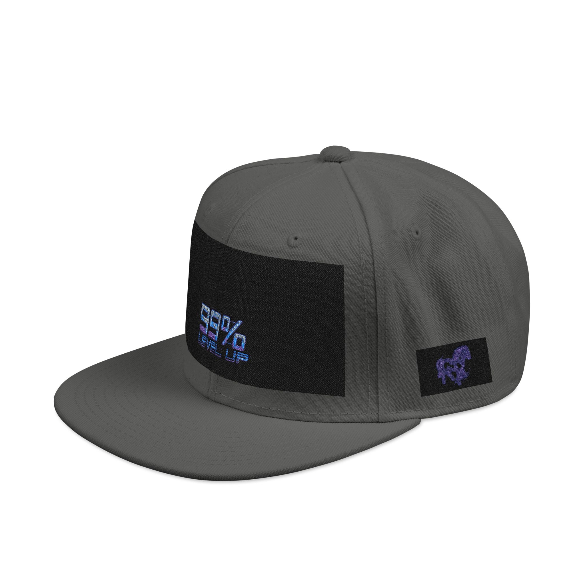 Neon Grid Snapback — Cyberpunk Embroidered Street Cap