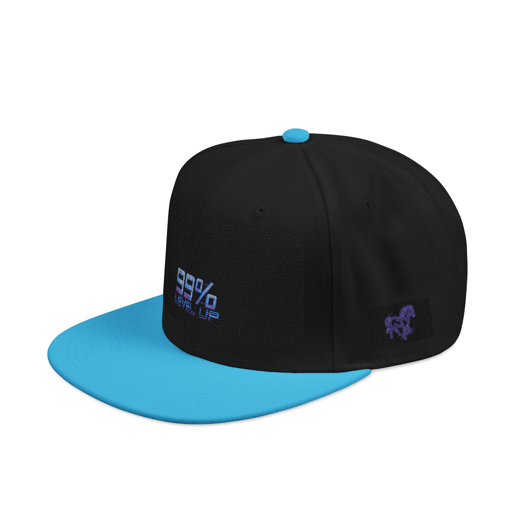 Neon Grid Snapback — Cyberpunk Embroidered Street Cap