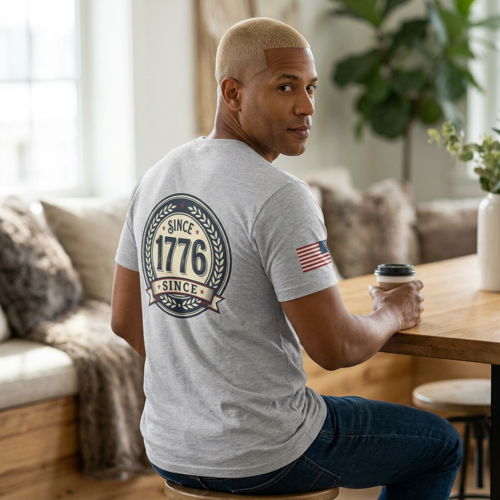 Let 'Em Cook T-Shirt – Vintage 'Since 1776' Graphic Tee for Patriotic Cooks