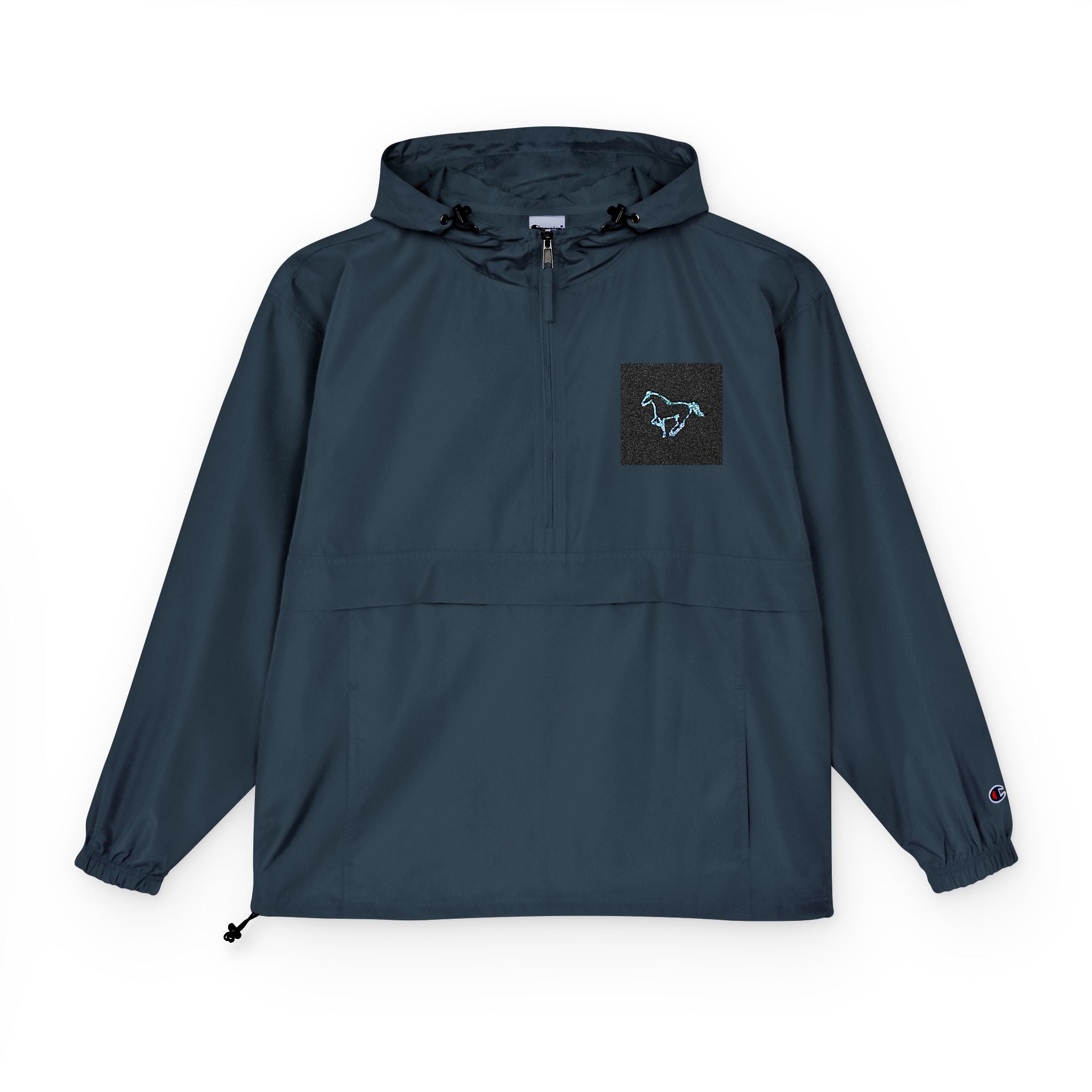 Champion Packable Anorak Jacket — Neon Cyberpunk Unisex Windbreaker