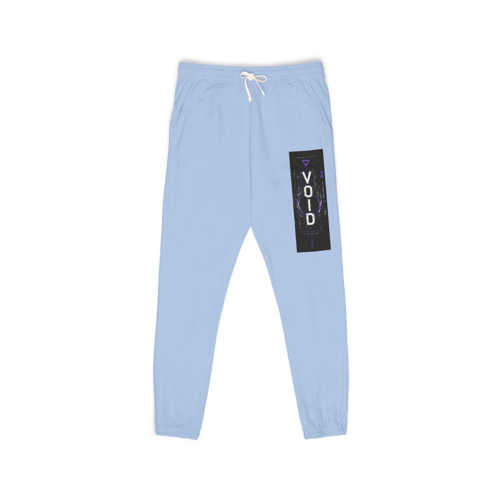 Void Graphic Sweatpants – Relaxed Garment-Dyed Fleece Joggers