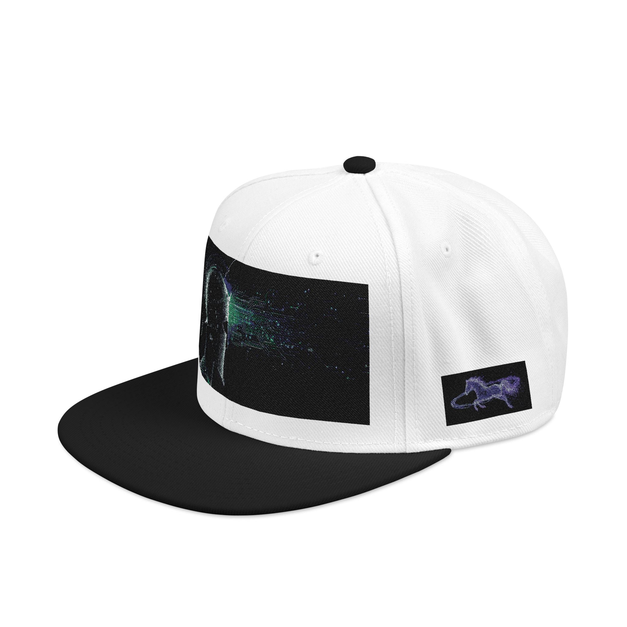 Galaxy Embroidered Snapback Hat — Space Nebula Neon Cyber Cap