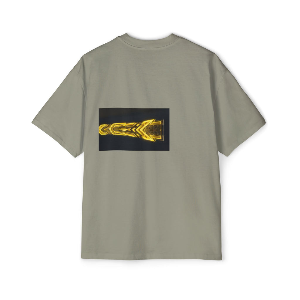 Glitch Override Tee — Futuristic Cyber Graphic Oversized T-Shirt