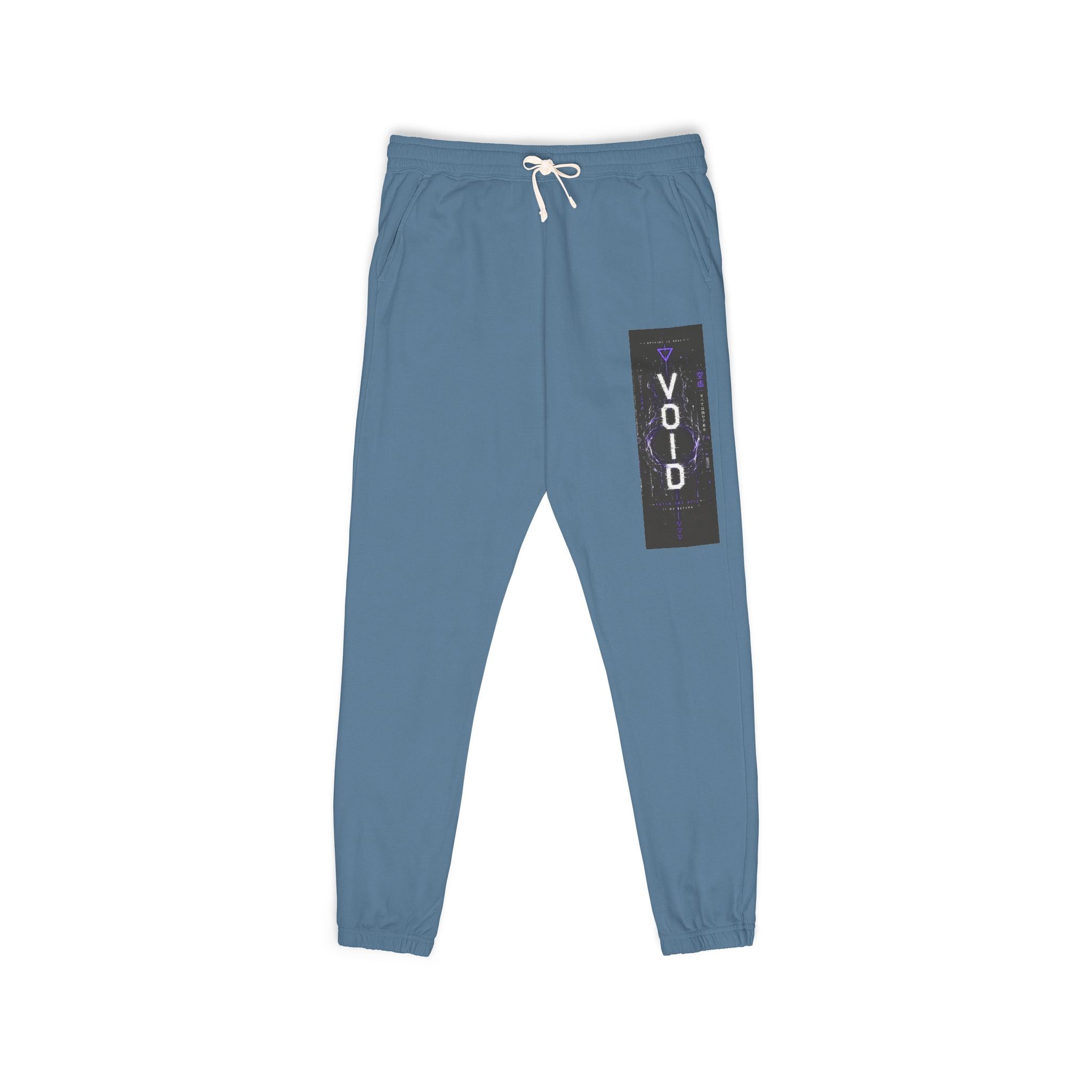 Void Graphic Sweatpants – Relaxed Garment-Dyed Fleece Joggers