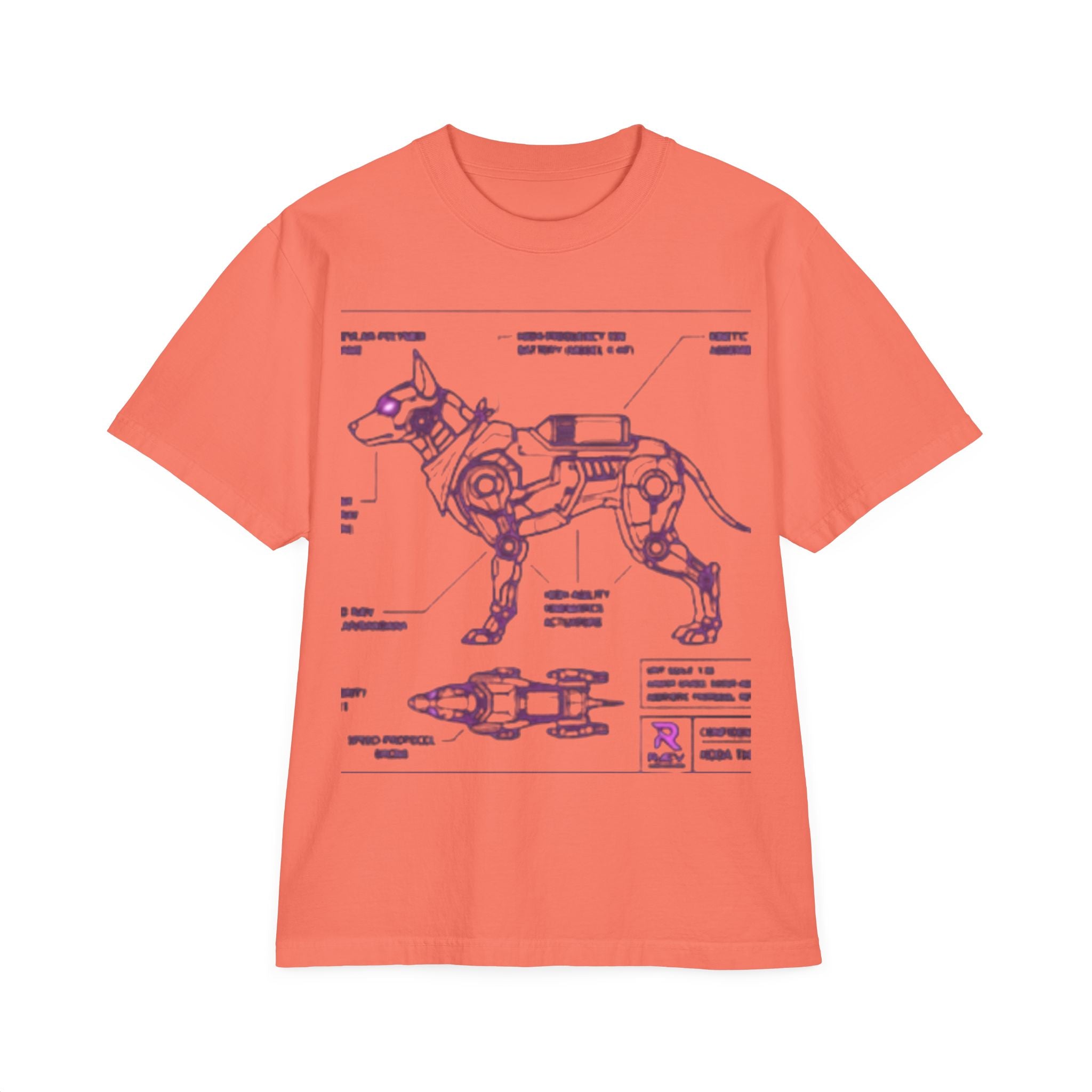 Cybernetic K9 Blueprint T-Shirt