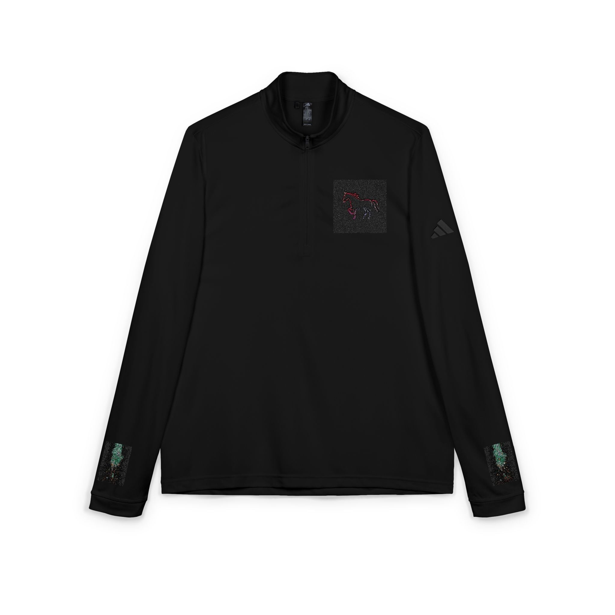 adidas® Quarter-Zip Pullover — Neon Cyber Performance Layer (Embroidery)