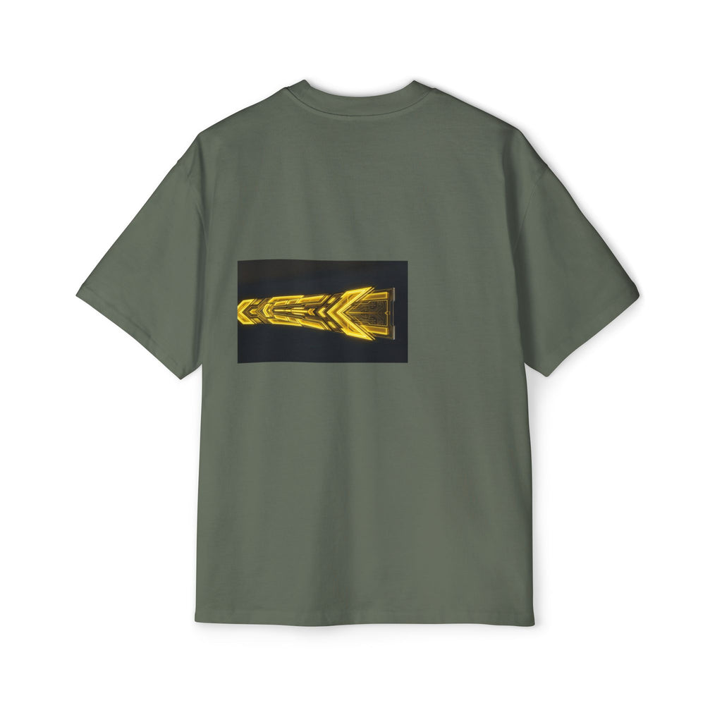 Glitch Override Tee — Futuristic Cyber Graphic Oversized T-Shirt